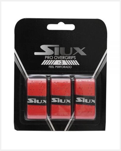 Siux Pro Overgrips Rood Geperforeerd